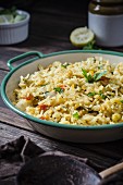 Pilau with bitter melon and lentils (Asia)