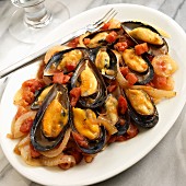 Mejillones al hinojo (mussels with fennel, Spain)