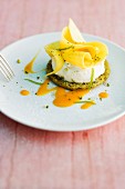 A mango and mascarpone tartlet with pepper