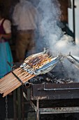 Fish grilled on sticks, Bavaria