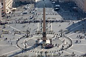 Blick auf die Piazza San Pietro, Vatikan, Rom