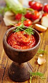 Salsa brava (courgette and pepper salsa)