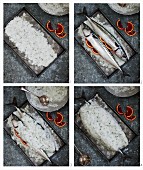 Makrelen im Salzteig zubereiten