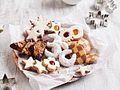 A plate of Christmas biscuits