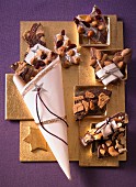 Various types of chocolate as a gift (Christmas)