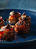 Roasted figs wrapped in bacon