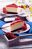 Redcurrant cheesecake
