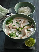 Tom Ka Gai (chicken soup with coconut milk, Thailand)