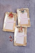 Gilden Christmas messages with kitchen paper and saint wafers