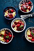 Couscous and red berry compote (Turkey)