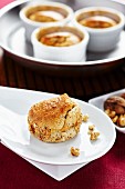 Cheese bakes with nuts