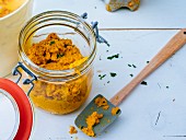 Gluten-free carrot and walnut paste