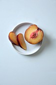 A plum in a bowl