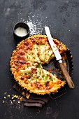 Pear quiche with fennel