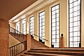 The staircase at the Museum of Applied Art, Grassi Museum, Leipzig, Germany