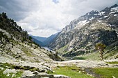 Reservoir in Aigüestortes national park in the Pyrenees, Catalonia, Spain