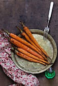 Oven-roasted carrots