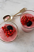 Mousse with summer berries