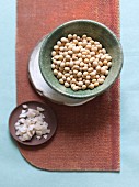 Soya beans and nigari (Japanese coagulants)