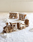 A gingerbread train for Christmas