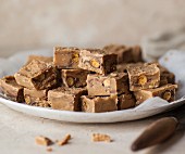A plate of fudge