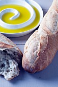 Italian Herb Dipping Oil with Crusty Bread