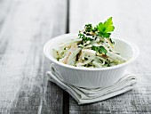 Coleslaw with parsley