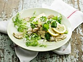 Squid with lemon and herbs