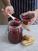 Homemade berry jam