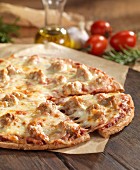 Gluten-free pizza with Italian sausage