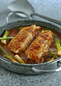 Fish in a chilli sauce with spring onions (China)