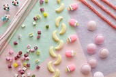 Sweeties in various pastel shades