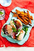 Beetroot and lentil burgers