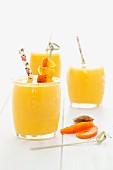 Apricot and mango smoothies