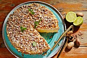 Palanqueta de nuez (pecan nut brittle cake, Mexico)