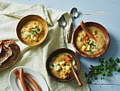 Potato soup with sausages (Germany)