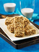 Chai power bars with vanilla and chia seeds