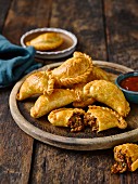 Empanadas filled with beef and olives