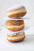 Doughnuts with paper doilies