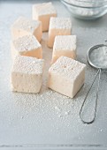 Marshmallows with icing sugar