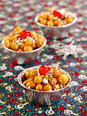 Struffoli di Natale (Christmas sweets from Naples, Italy)