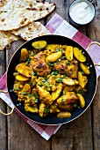 Chicken curry with chickpeas and potatoes