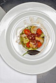 Katalanischer Salat mit Landwurst, Restaurant '7 Portes', Barcelona, Spanien
