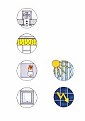 A pictogram of illustrations of energy saving tips
