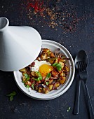 Potato tagine with egg (North Africa)