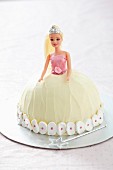 A Barbie cake for a fairy party
