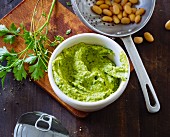 Bean and herb paste