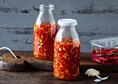 Homemade sweet-and-sour chilli sauce