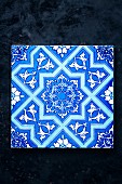 An oriental patterned tile