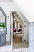 Country-house-style bathroom in converted attic